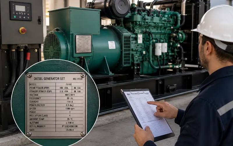 پلاک دیزل ژنراتور چیست و چطور آن را بخوانیم؟